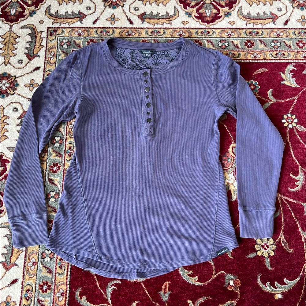 Pretty blue Long sleeve top, size L